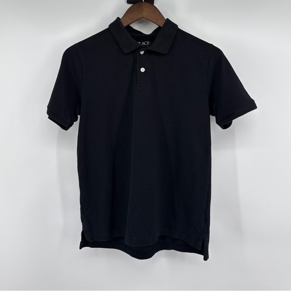 The Children's Place Other - Childrens Place Boys Black Short Sleeve Pique Polo Shirt Husky Size L 10/12